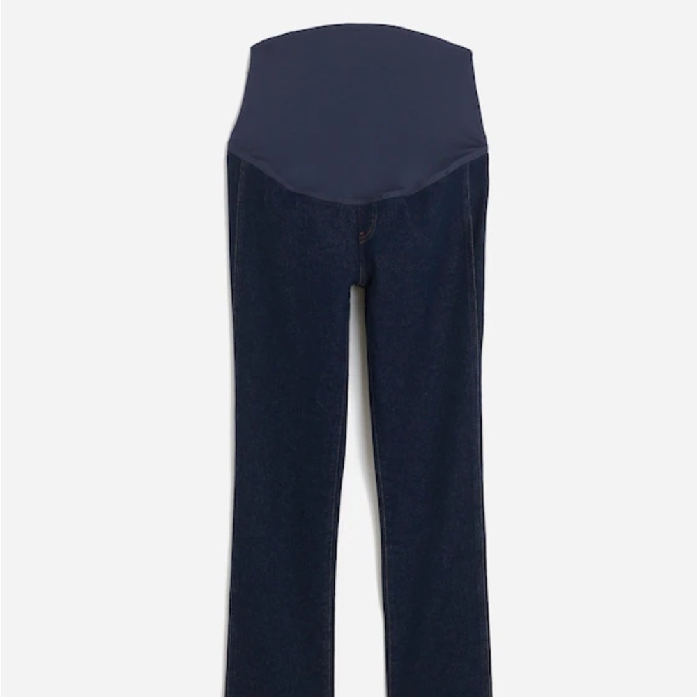 Madewell Maternity Dark Wash Stovepipe Straight-Leg Jeans with Support Panel